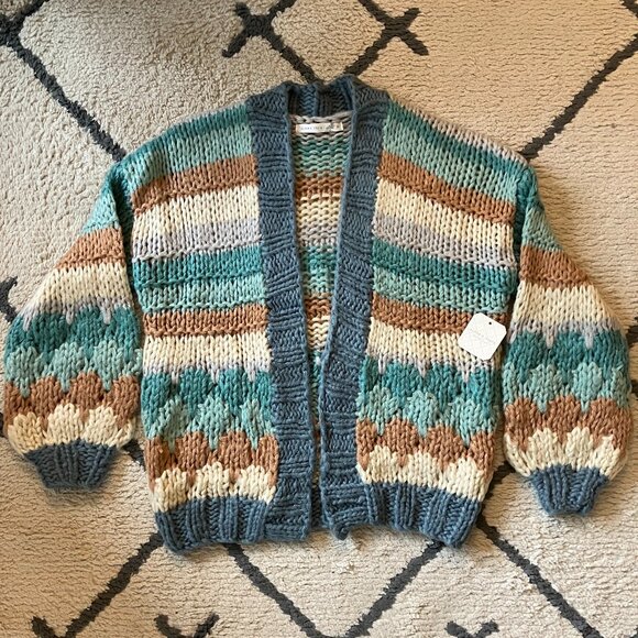 Altar'd State chunky multicolor cardigan XS - Picture 4 of 5